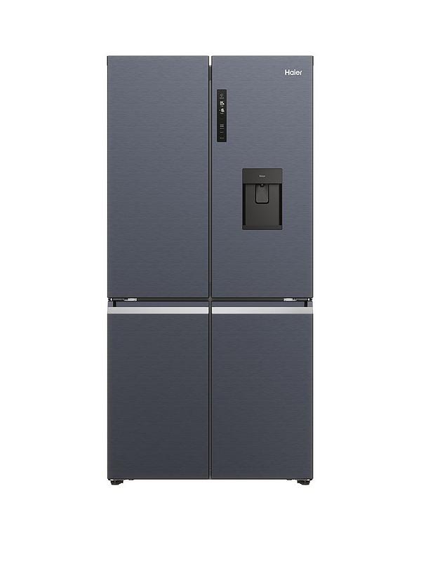 Haier Cube 90 HCR5919EHMB Frost-Free American Fridge Freezer with Plumbed Water Dispenser, E Rated - Black